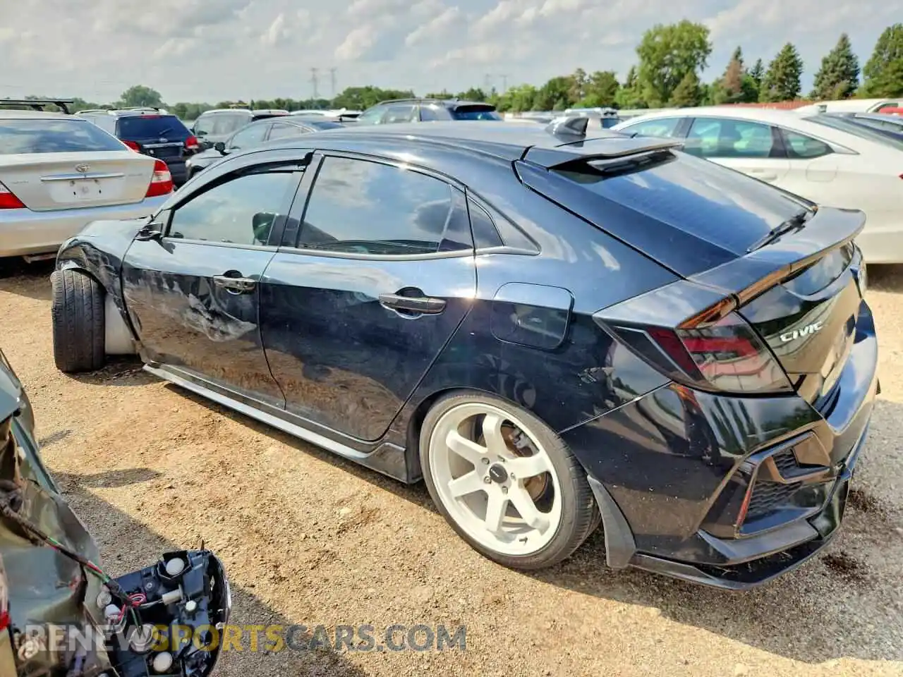 2 fotografías del automóvil dañado SHHFK7H44MU421116 HONDA CIVIC 2021