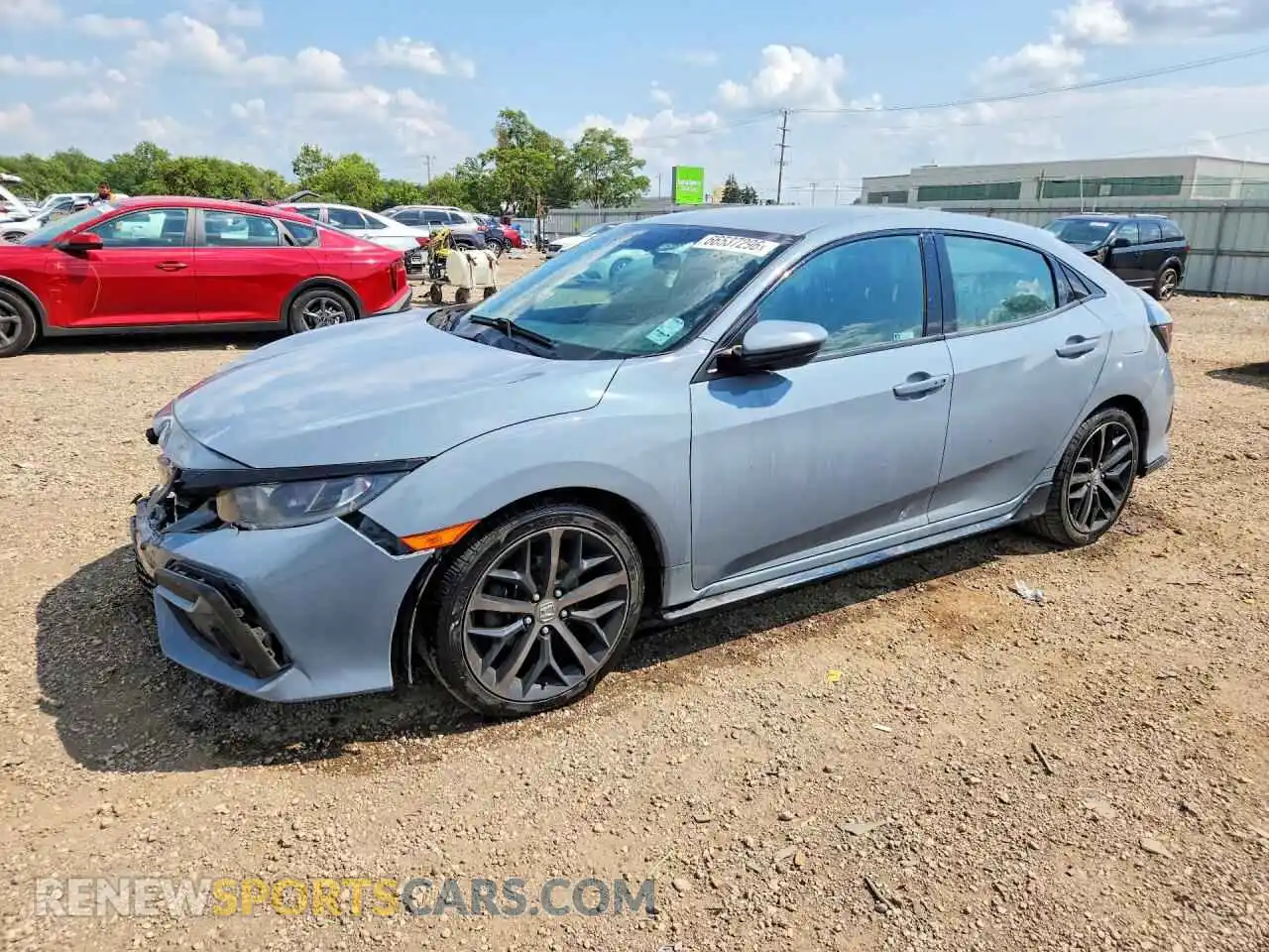 1 Photograph of a damaged car SHHFK7H45MU229302 HONDA CIVIC 2021