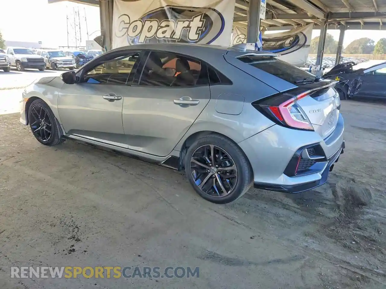 2 fotografías del automóvil dañado SHHFK7H45MU409010 HONDA CIVIC 2021