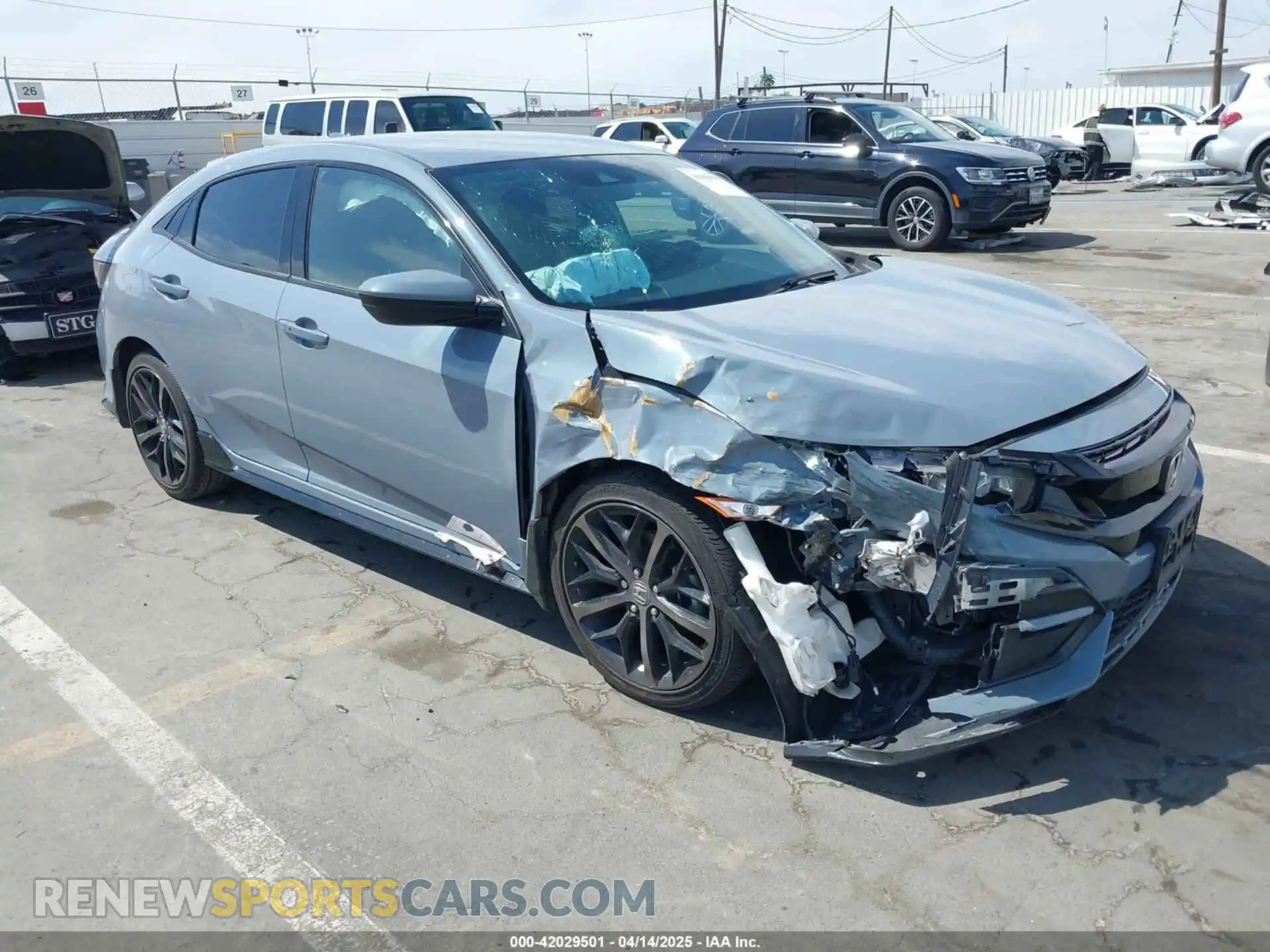 1 Photograph of a damaged car SHHFK7H45MU415261 HONDA CIVIC 2021
