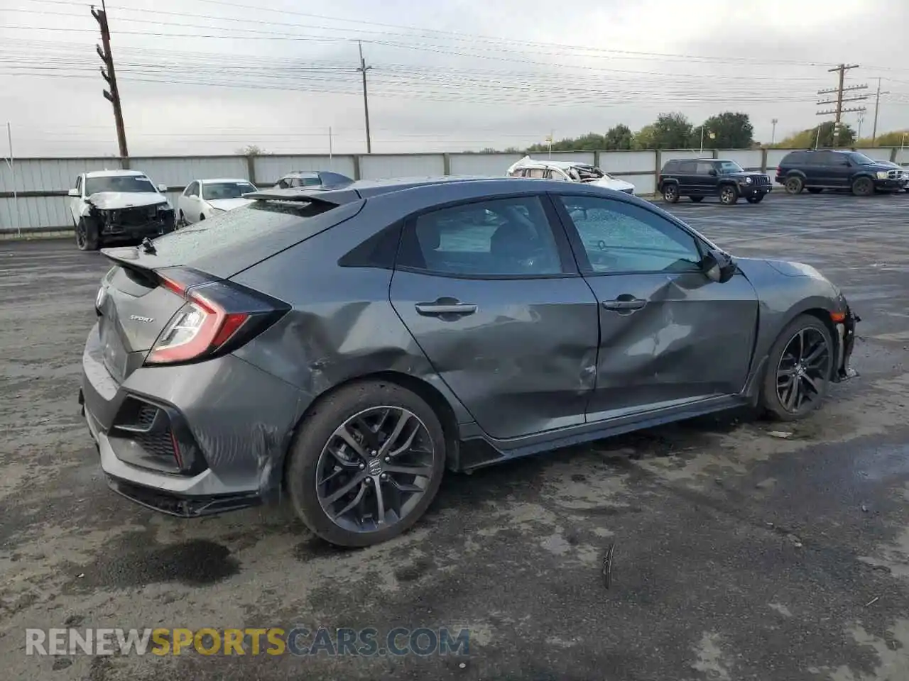 3 Фотография поврежденного автомобиля SHHFK7H47MU215501 HONDA CIVIC 2021