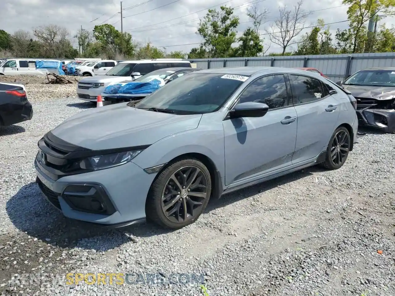 1 Photograph of a damaged car SHHFK7H47MU228247 HONDA CIVIC 2021