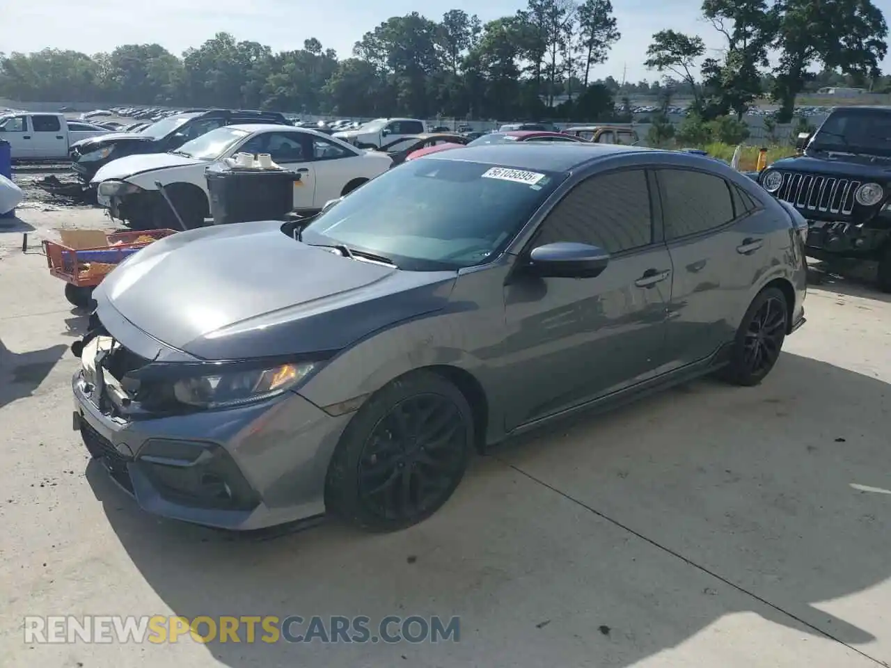 1 Photograph of a damaged car SHHFK7H48MU215538 HONDA CIVIC 2021