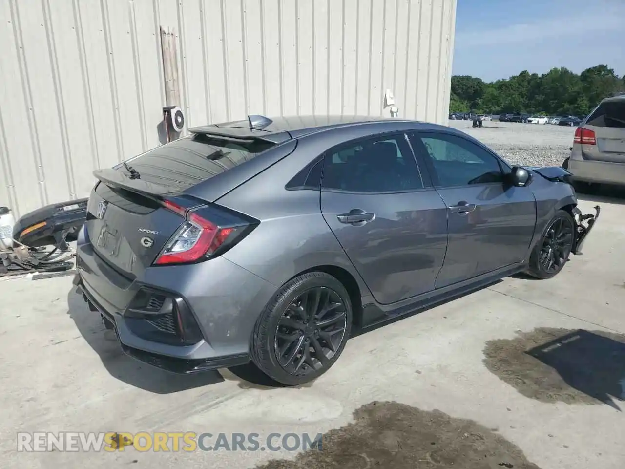3 Photograph of a damaged car SHHFK7H48MU215538 HONDA CIVIC 2021