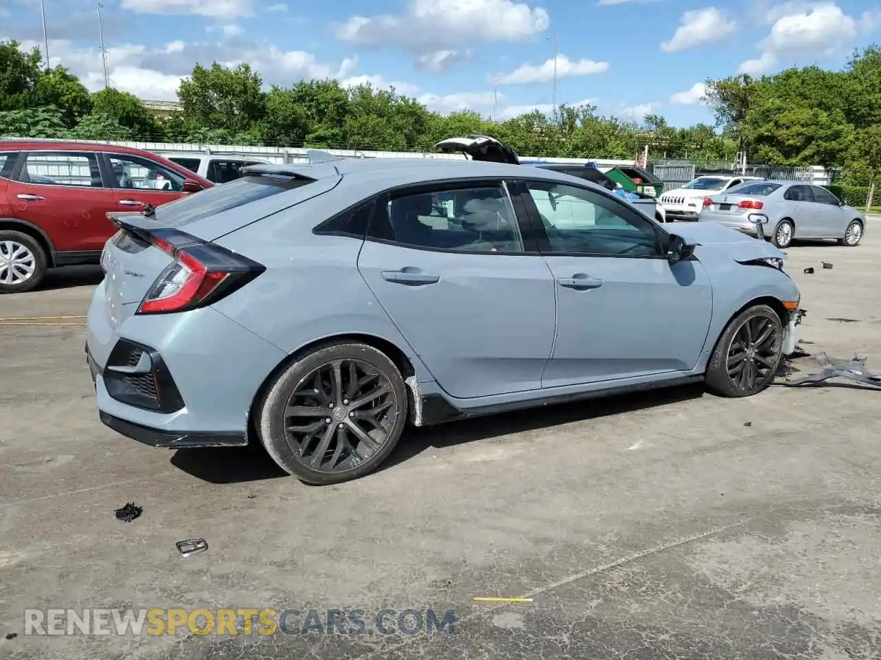 3 Photograph of a damaged car SHHFK7H48MU230198 HONDA CIVIC 2021