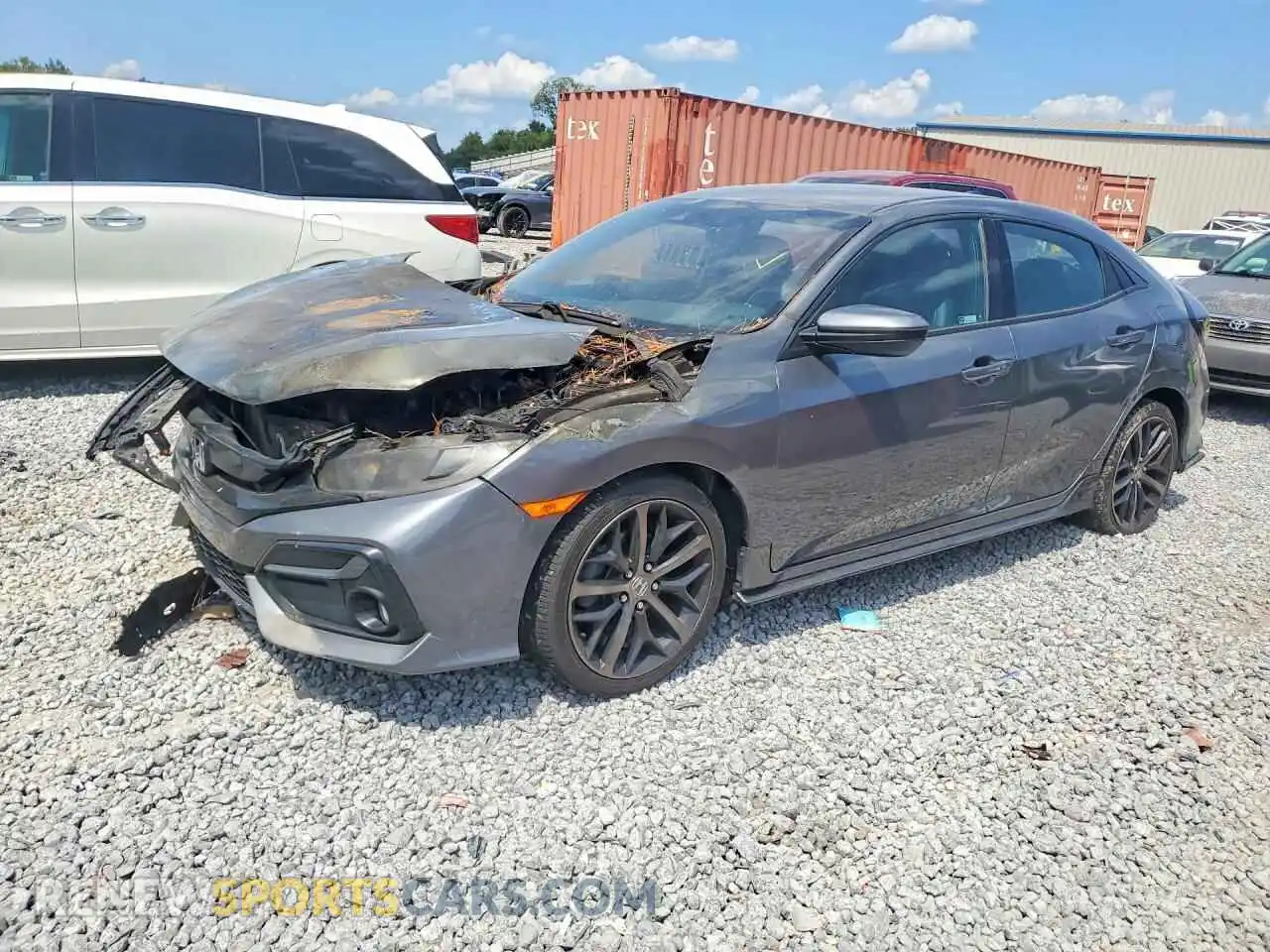 1 Photograph of a damaged car SHHFK7H48MU404562 HONDA CIVIC 2021