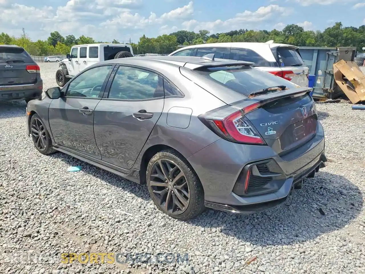 2 Photograph of a damaged car SHHFK7H48MU404562 HONDA CIVIC 2021