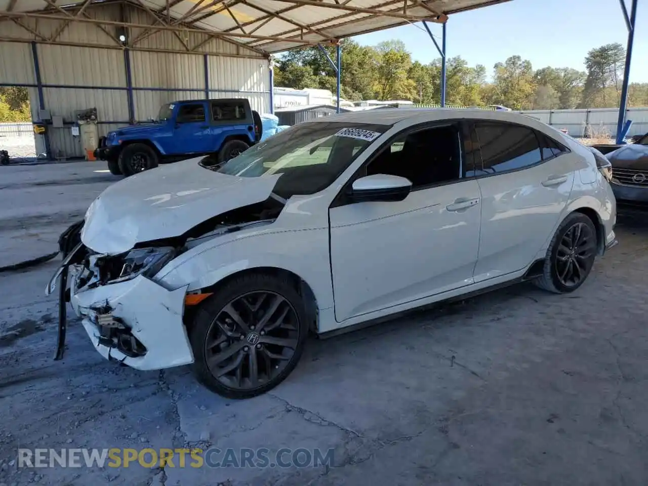 1 Photograph of a damaged car SHHFK7H48MU407137 HONDA CIVIC 2021