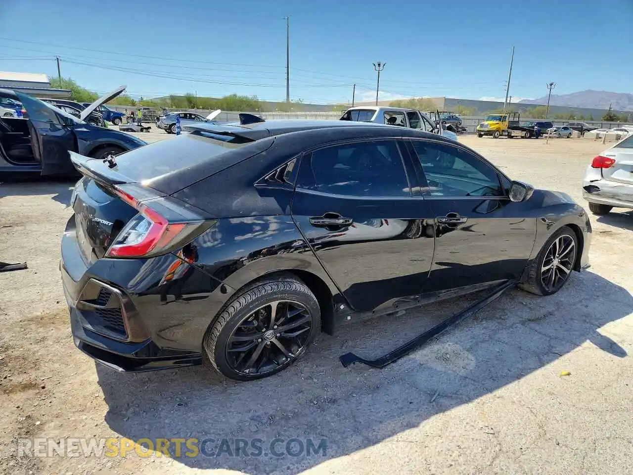 3 fotografías del automóvil dañado SHHFK7H49MU228766 HONDA CIVIC 2021