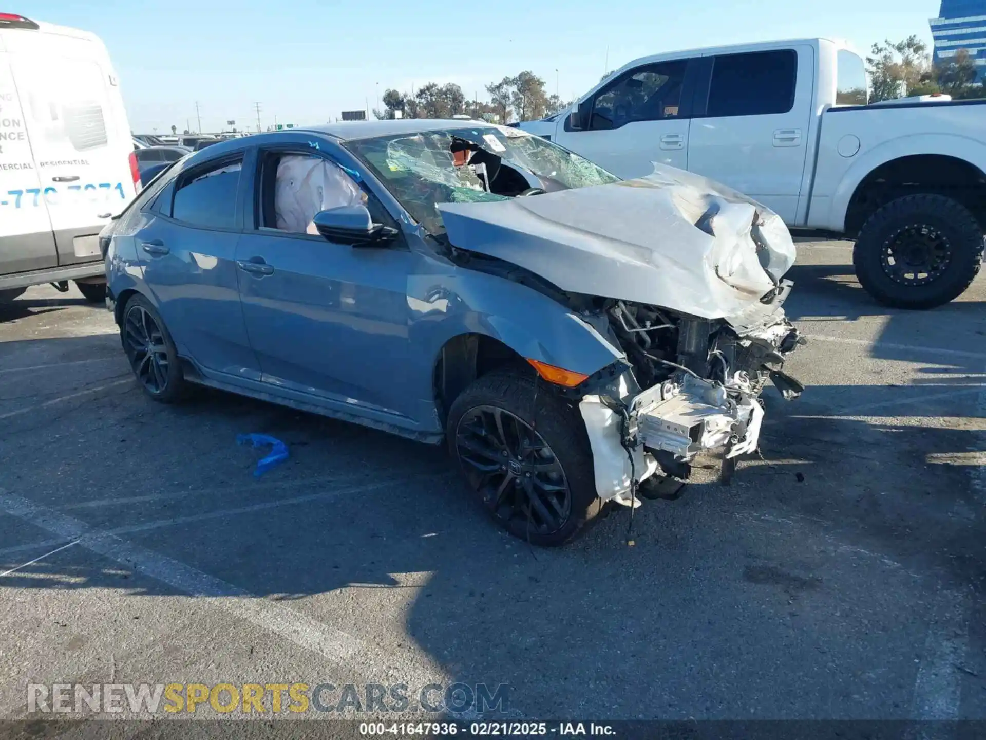 1 Photograph of a damaged car SHHFK7H4XMU407169 HONDA CIVIC 2021