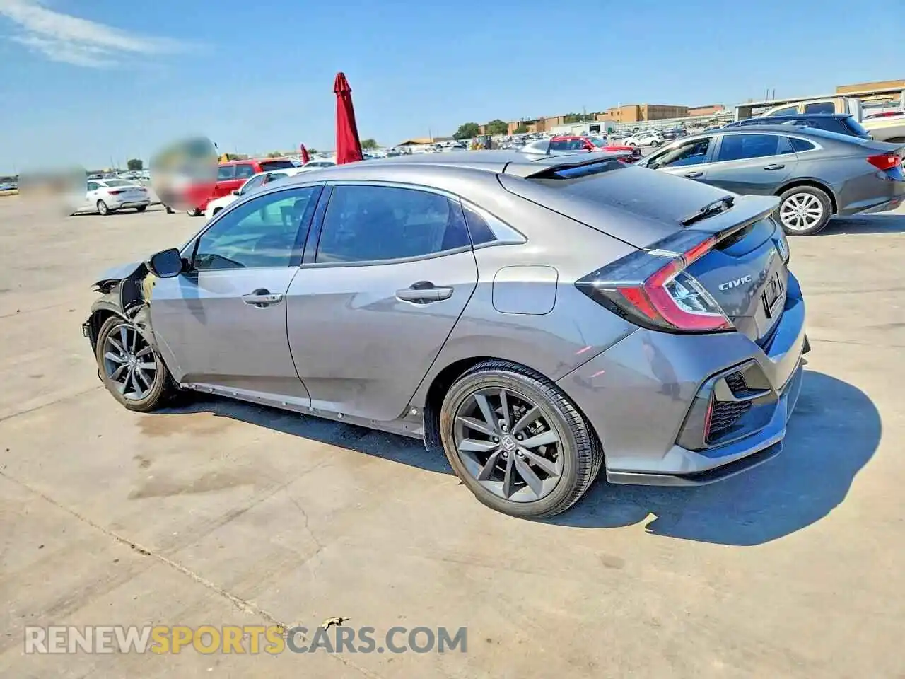2 fotografías del automóvil dañado SHHFK7H60MU202896 HONDA CIVIC 2021
