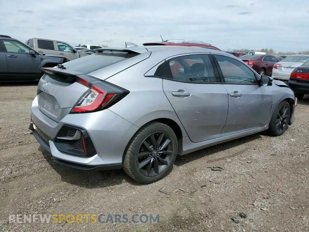 3 fotografías del automóvil dañado SHHFK7H60MU220962 HONDA CIVIC 2021