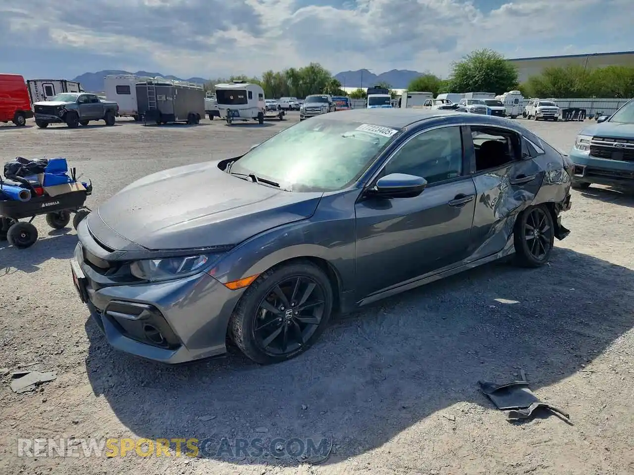 1 fotografías del automóvil dañado SHHFK7H61MU229086 HONDA CIVIC 2021