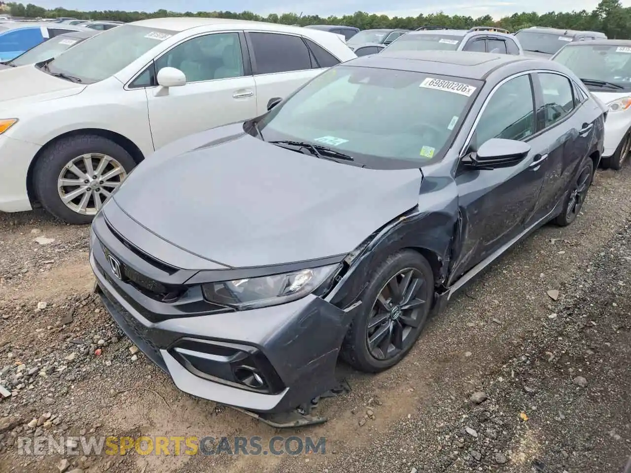 1 Photograph of a damaged car SHHFK7H63MU417608 HONDA CIVIC 2021