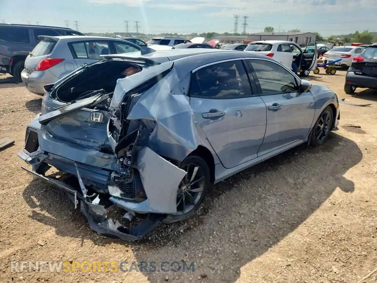 3 Photograph of a damaged car SHHFK7H64MU217515 HONDA CIVIC 2021
