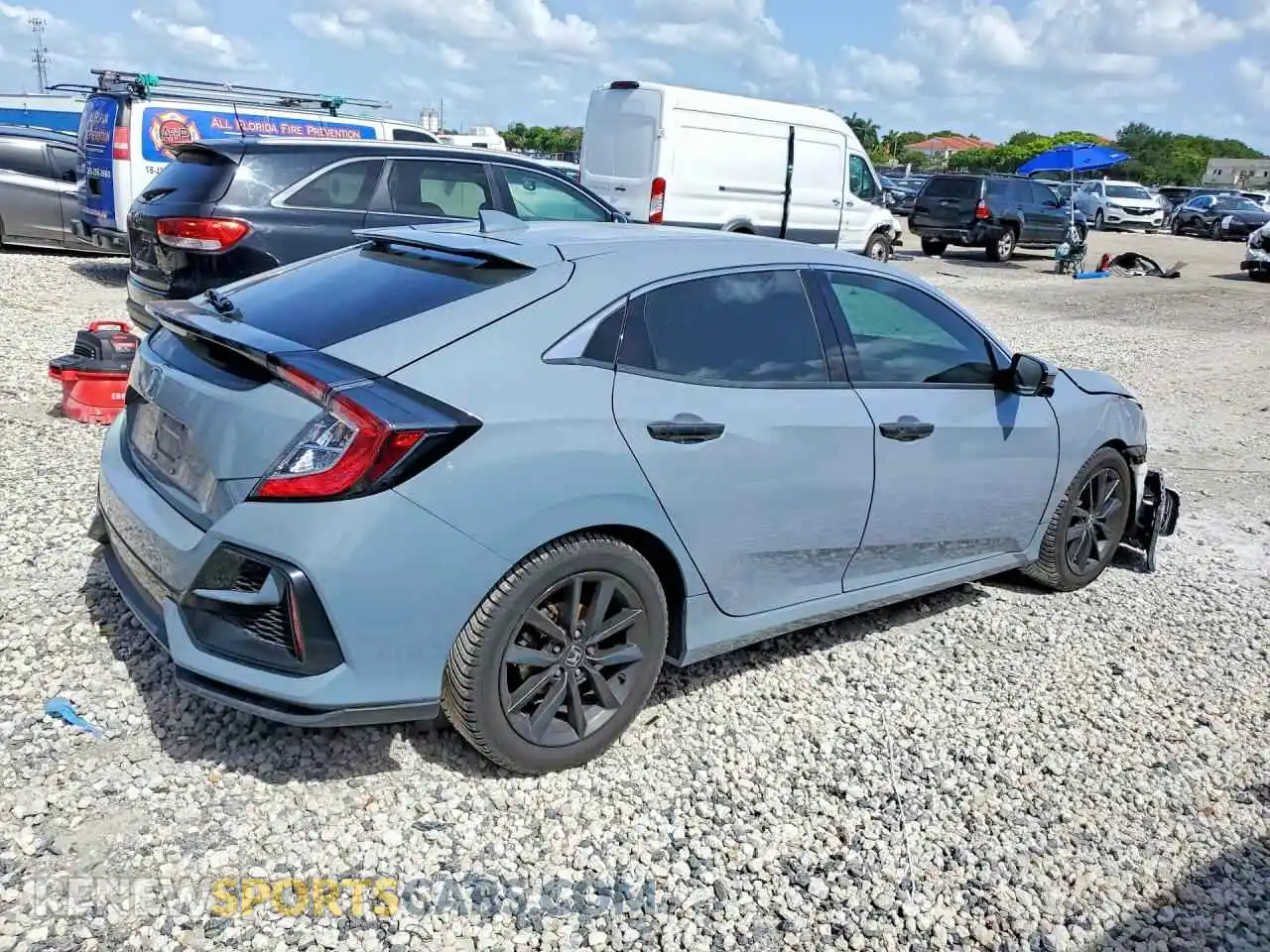 3 Фотография поврежденного автомобиля SHHFK7H65MU203610 HONDA CIVIC 2021
