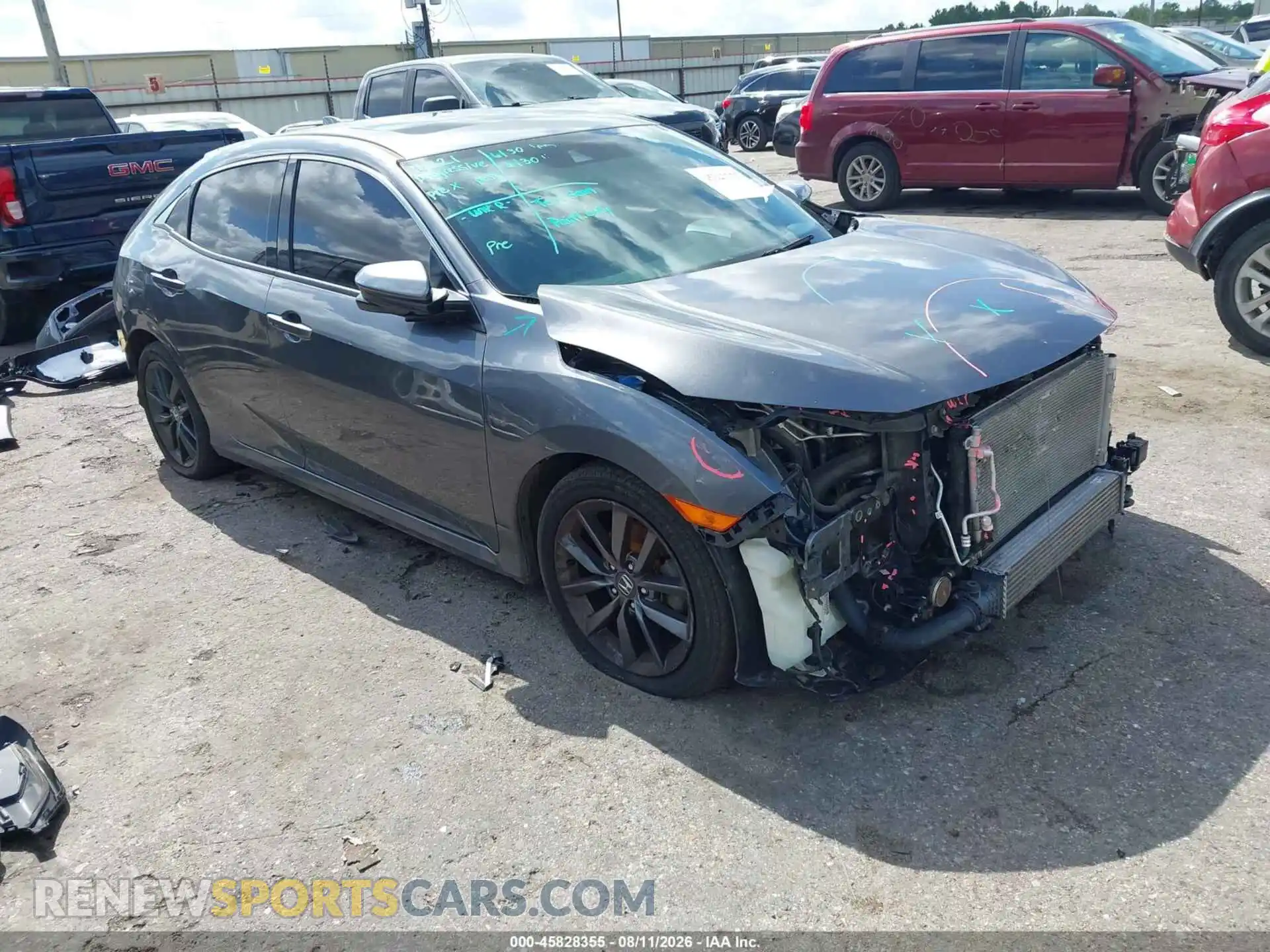 1 Photograph of a damaged car SHHFK7H66MU414797 HONDA CIVIC 2021