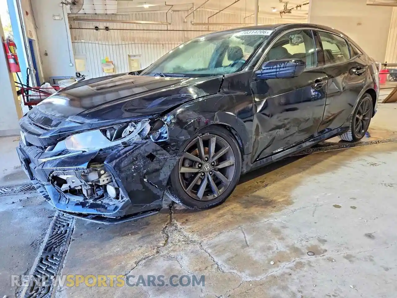 1 Photograph of a damaged car SHHFK7H67MU412024 HONDA CIVIC 2021