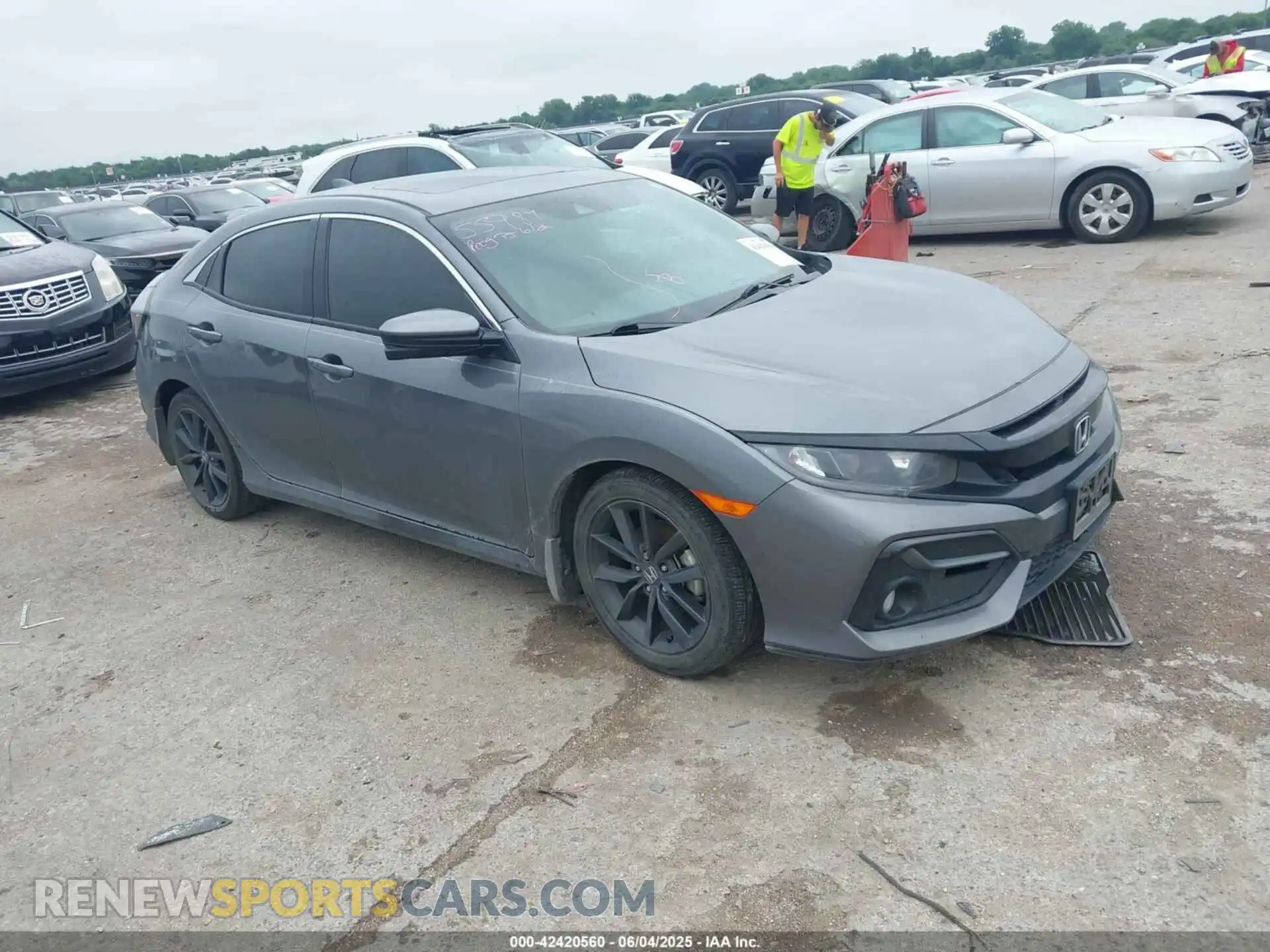 1 Photograph of a damaged car SHHFK7H68MU220210 HONDA CIVIC 2021