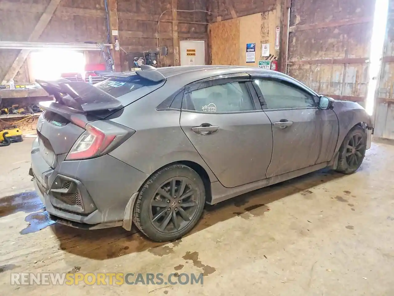 3 fotografías del automóvil dañado SHHFK7H69MU202220 HONDA CIVIC 2021