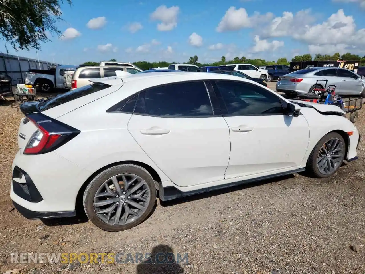 3 Photograph of a damaged car SHHFK7H92MU417836 HONDA CIVIC 2021
