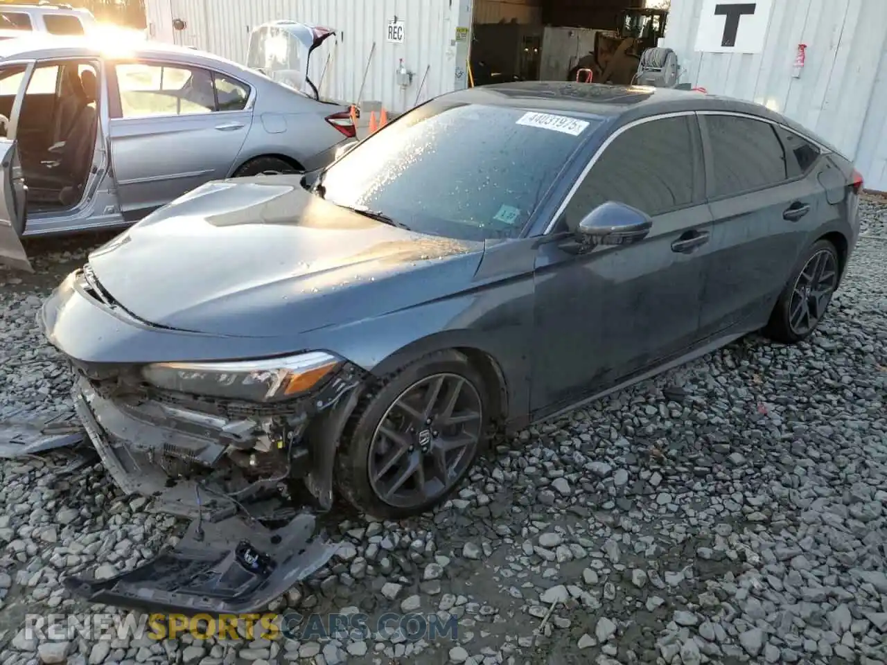 1 Photograph of a damaged car 19XFL1H87NE008564 HONDA CIVIC 2022