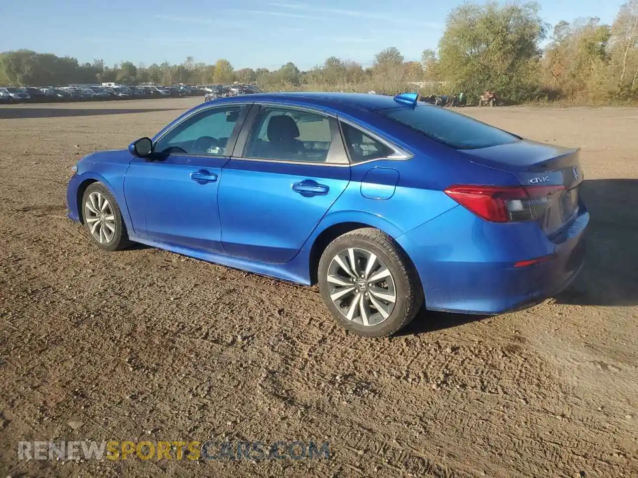 2 Photograph of a damaged car 2HGFE1F72NH308300 HONDA CIVIC 2022