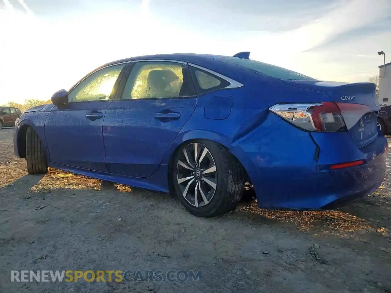 2 fotografías del automóvil dañado 2HGFE1F73NH307835 HONDA CIVIC 2022