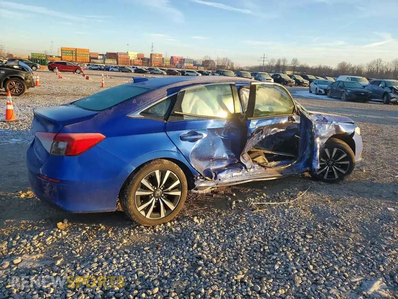 3 fotografías del automóvil dañado 2HGFE1F73NH307835 HONDA CIVIC 2022