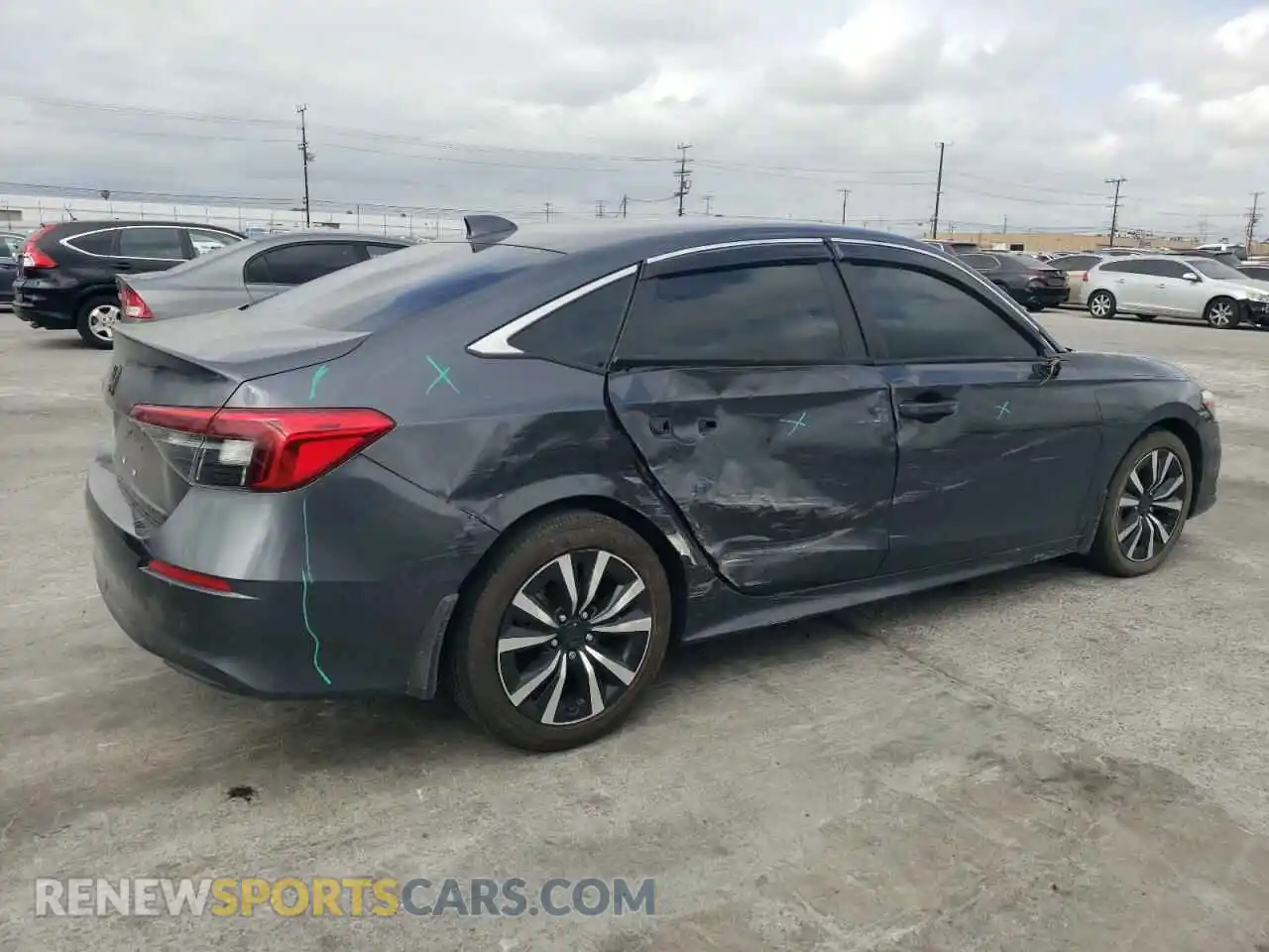 3 Photograph of a damaged car 2HGFE1F73NH328085 HONDA CIVIC 2022
