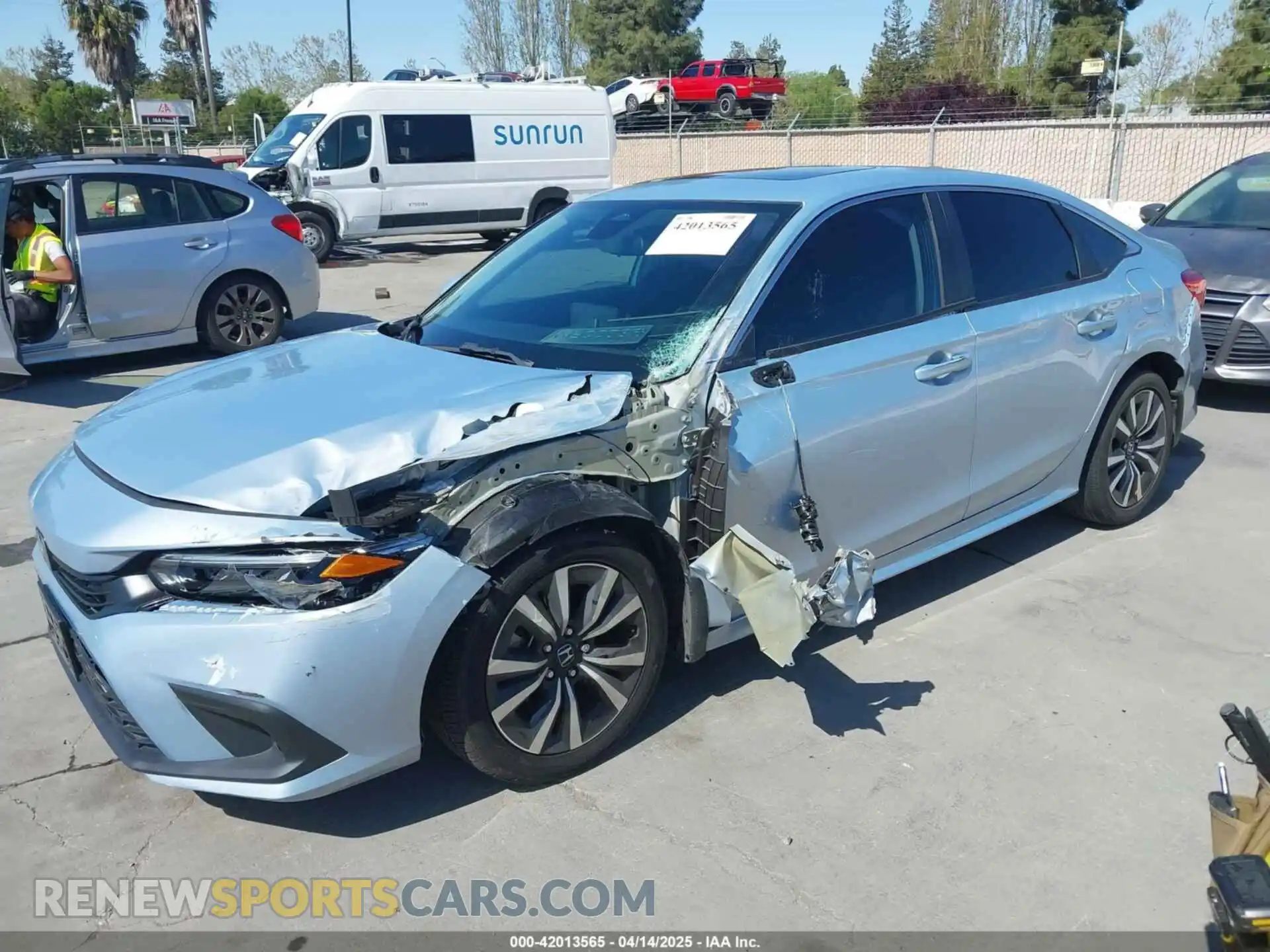 2 Photograph of a damaged car 2HGFE1F77NH309152 HONDA CIVIC 2022