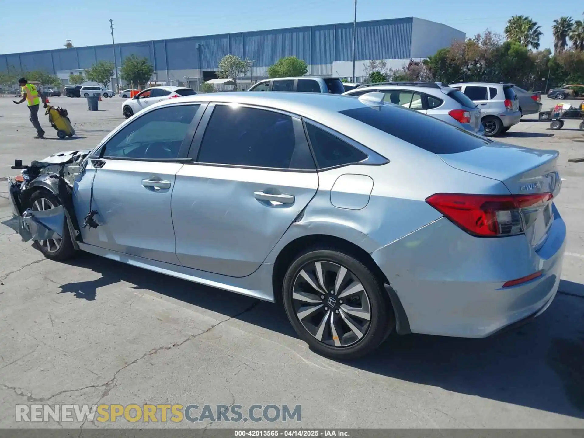 3 Photograph of a damaged car 2HGFE1F77NH309152 HONDA CIVIC 2022