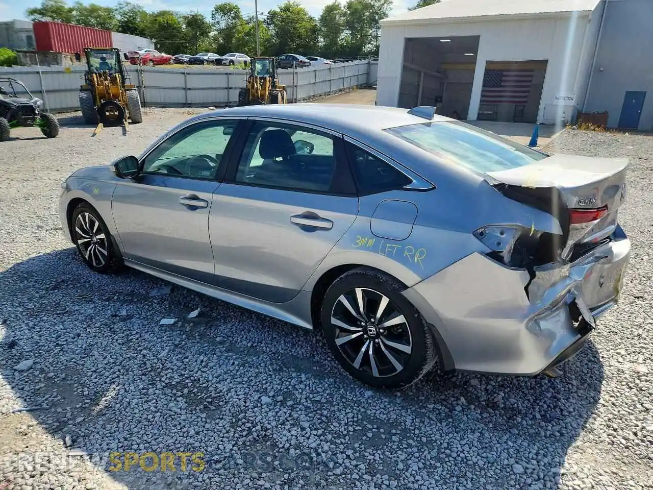 2 Photograph of a damaged car 2HGFE1F7XNH319352 HONDA CIVIC 2022
