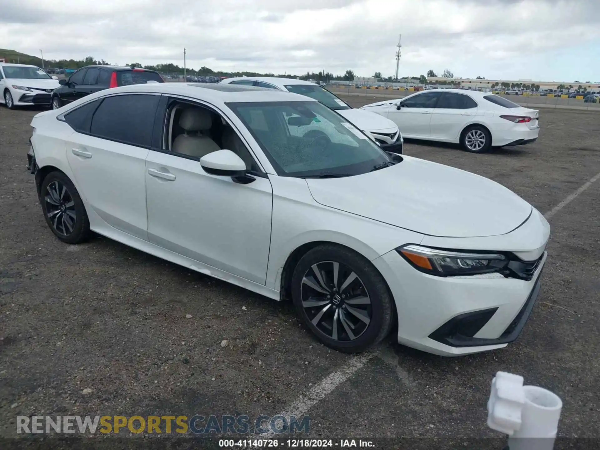 1 Photograph of a damaged car 2HGFE1F7XNH323403 HONDA CIVIC 2022