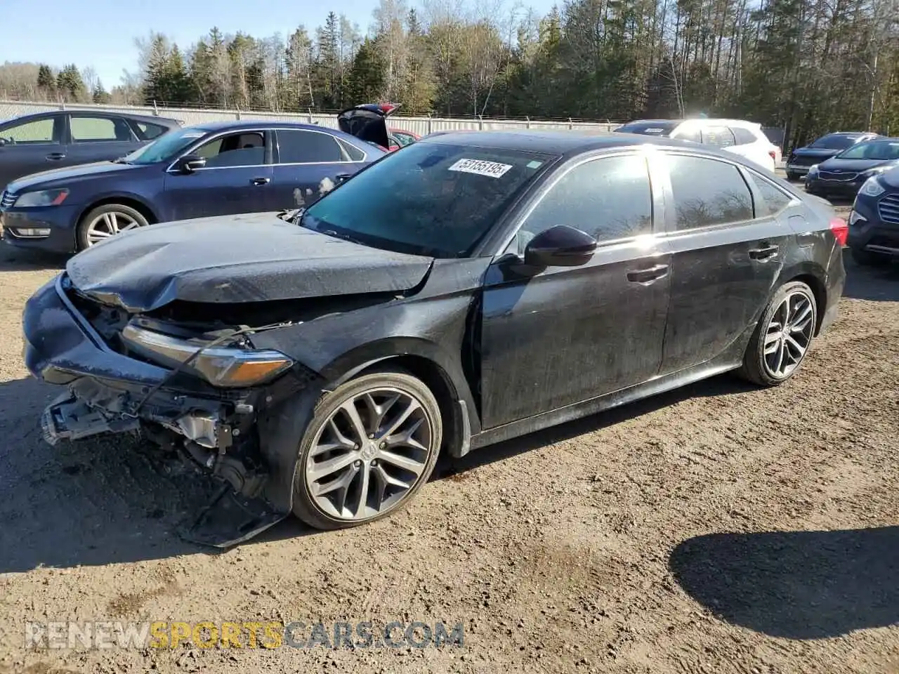 1 Photograph of a damaged car 2HGFE1F91NH001427 HONDA CIVIC 2022