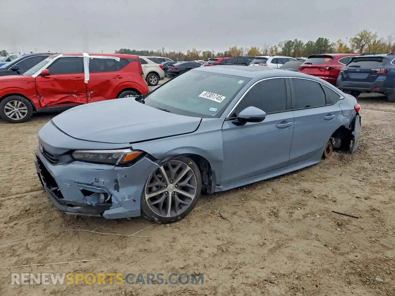 1 Photograph of a damaged car 2HGFE1F97NH320489 HONDA CIVIC 2022