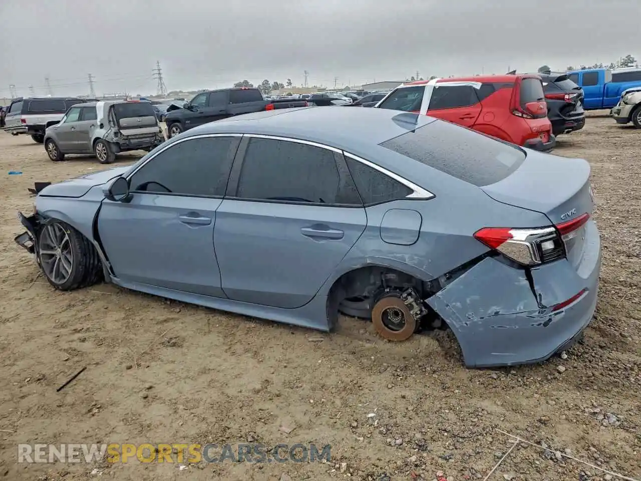 2 Photograph of a damaged car 2HGFE1F97NH320489 HONDA CIVIC 2022