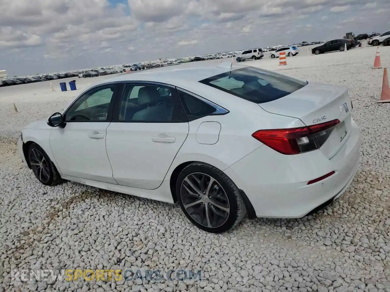 2 fotografías del automóvil dañado 2HGFE1F99NH306027 HONDA CIVIC 2022