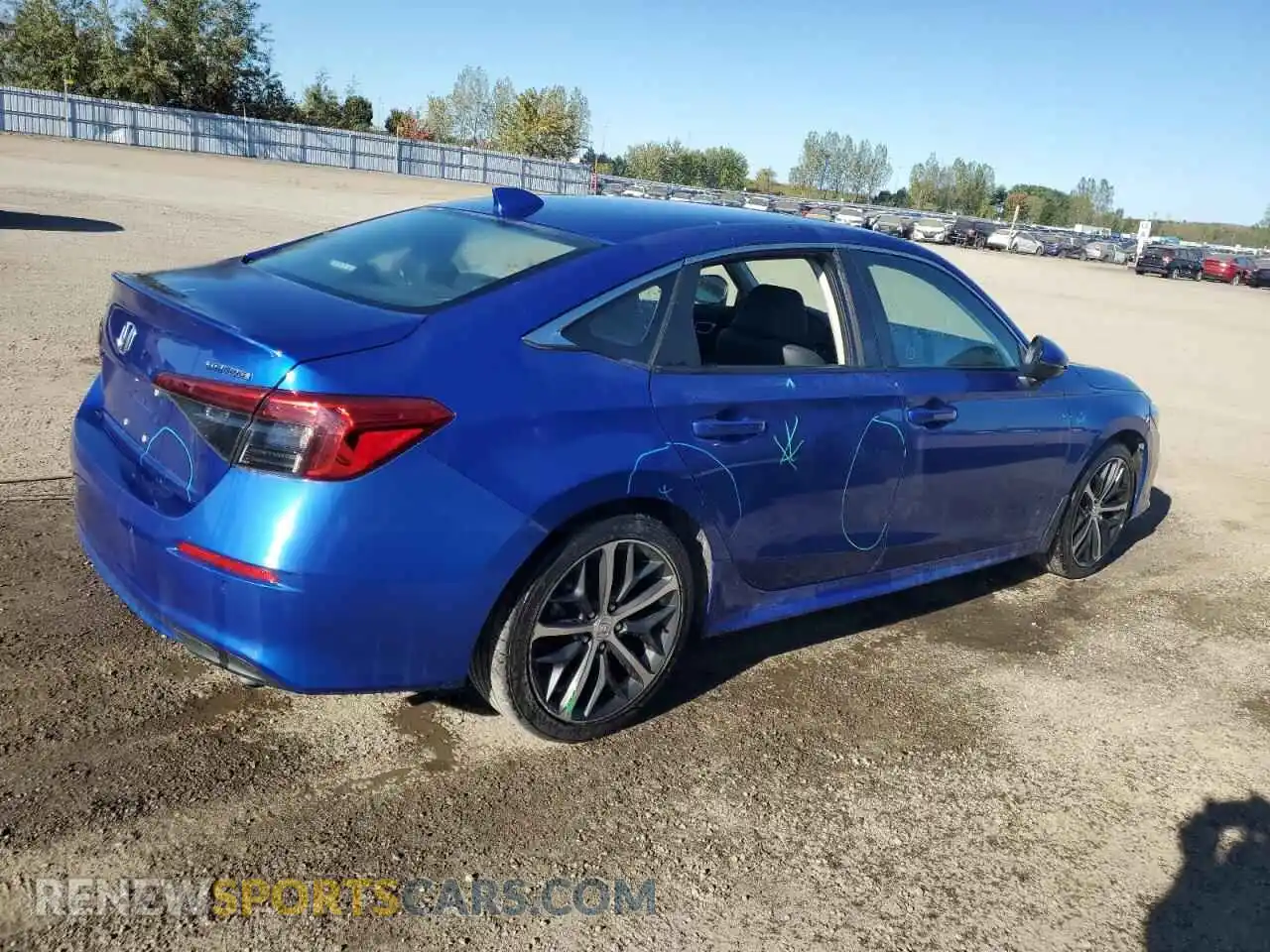 3 Photograph of a damaged car 2HGFE1F9XNH006318 HONDA CIVIC 2022