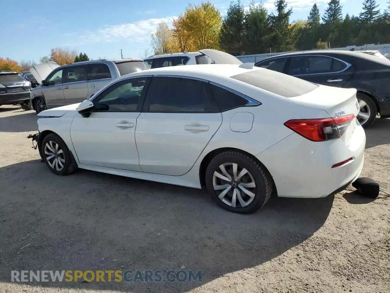 2 Photograph of a damaged car 2HGFE2F20NH100040 HONDA CIVIC 2022
