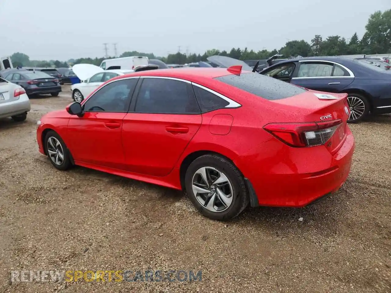 2 fotografías del automóvil dañado 2HGFE2F20NH528531 HONDA CIVIC 2022