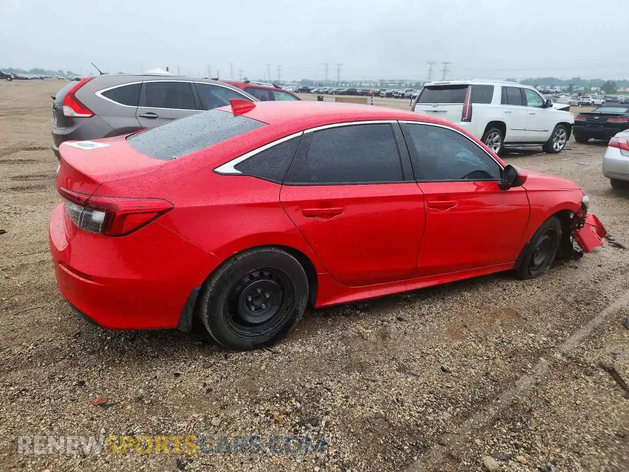 3 fotografías del automóvil dañado 2HGFE2F20NH528531 HONDA CIVIC 2022
