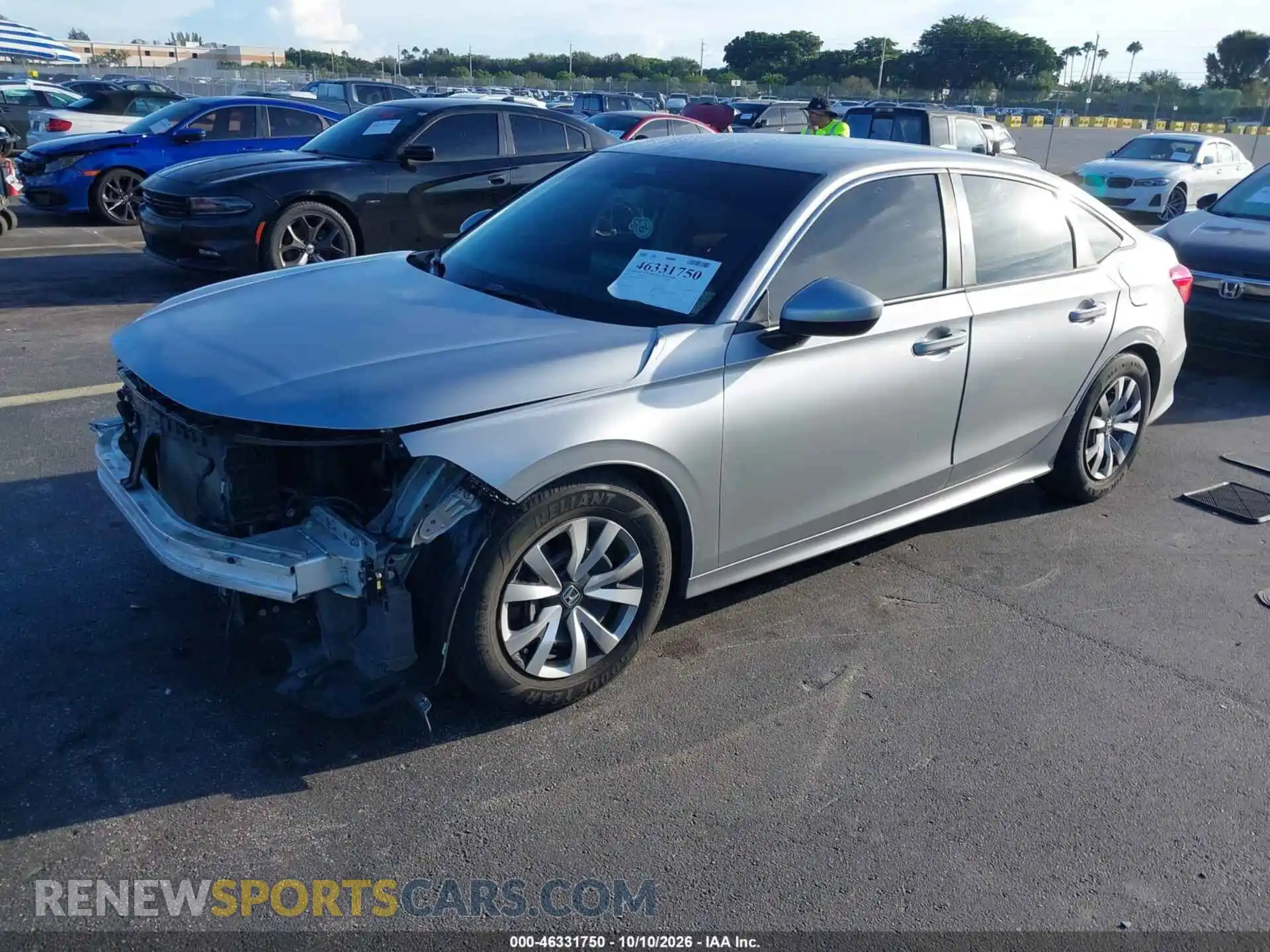 2 fotografías del automóvil dañado 2HGFE2F23NH509343 HONDA CIVIC 2022