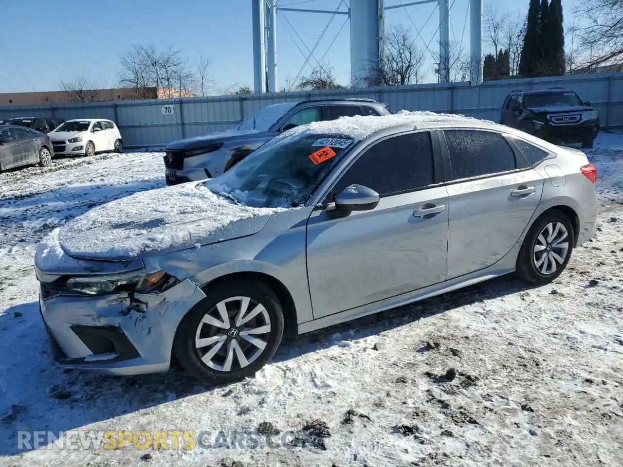 1 Photograph of a damaged car 2HGFE2F23NH512694 HONDA CIVIC 2022