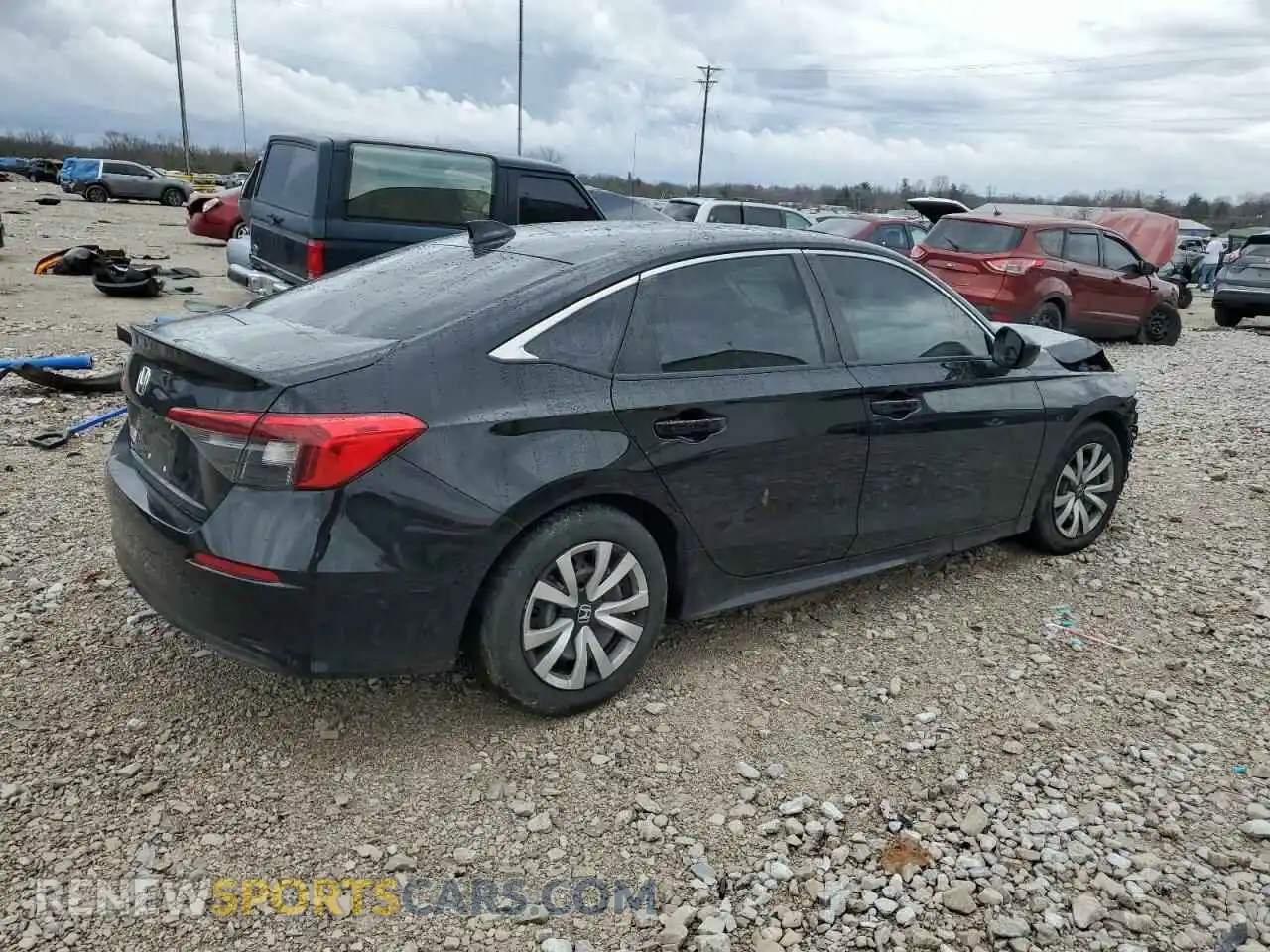 3 Photograph of a damaged car 2HGFE2F23NH551978 HONDA CIVIC 2022