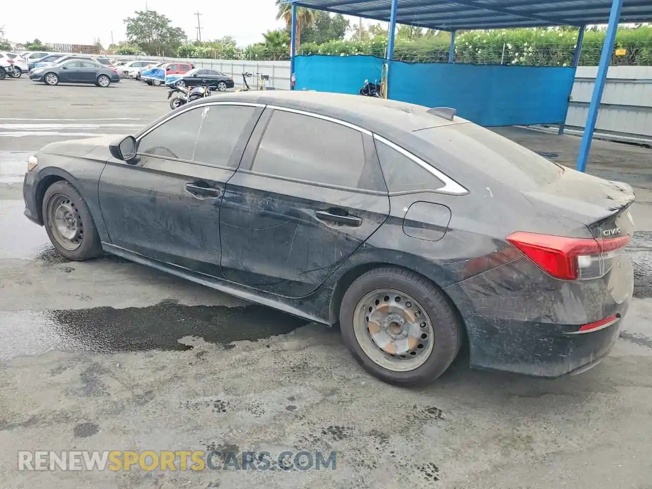 2 fotografías del automóvil dañado 2HGFE2F23NH580574 HONDA CIVIC 2022