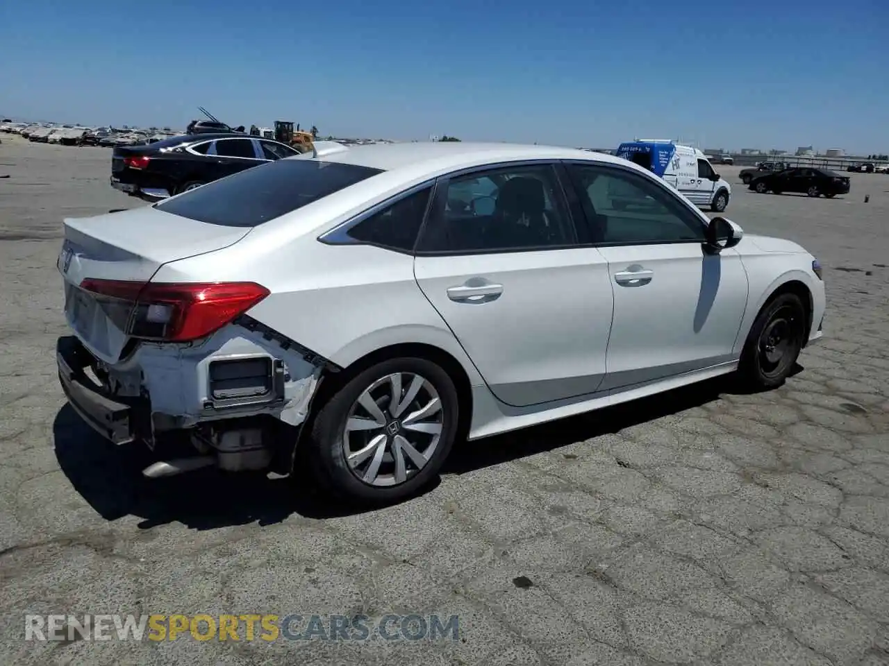 3 Photograph of a damaged car 2HGFE2F24NH596072 HONDA CIVIC 2022