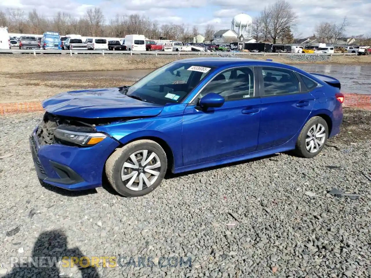 1 Photograph of a damaged car 2HGFE2F25NH506413 HONDA CIVIC 2022