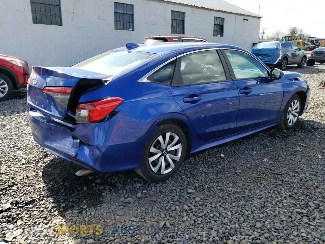 3 Photograph of a damaged car 2HGFE2F25NH506413 HONDA CIVIC 2022