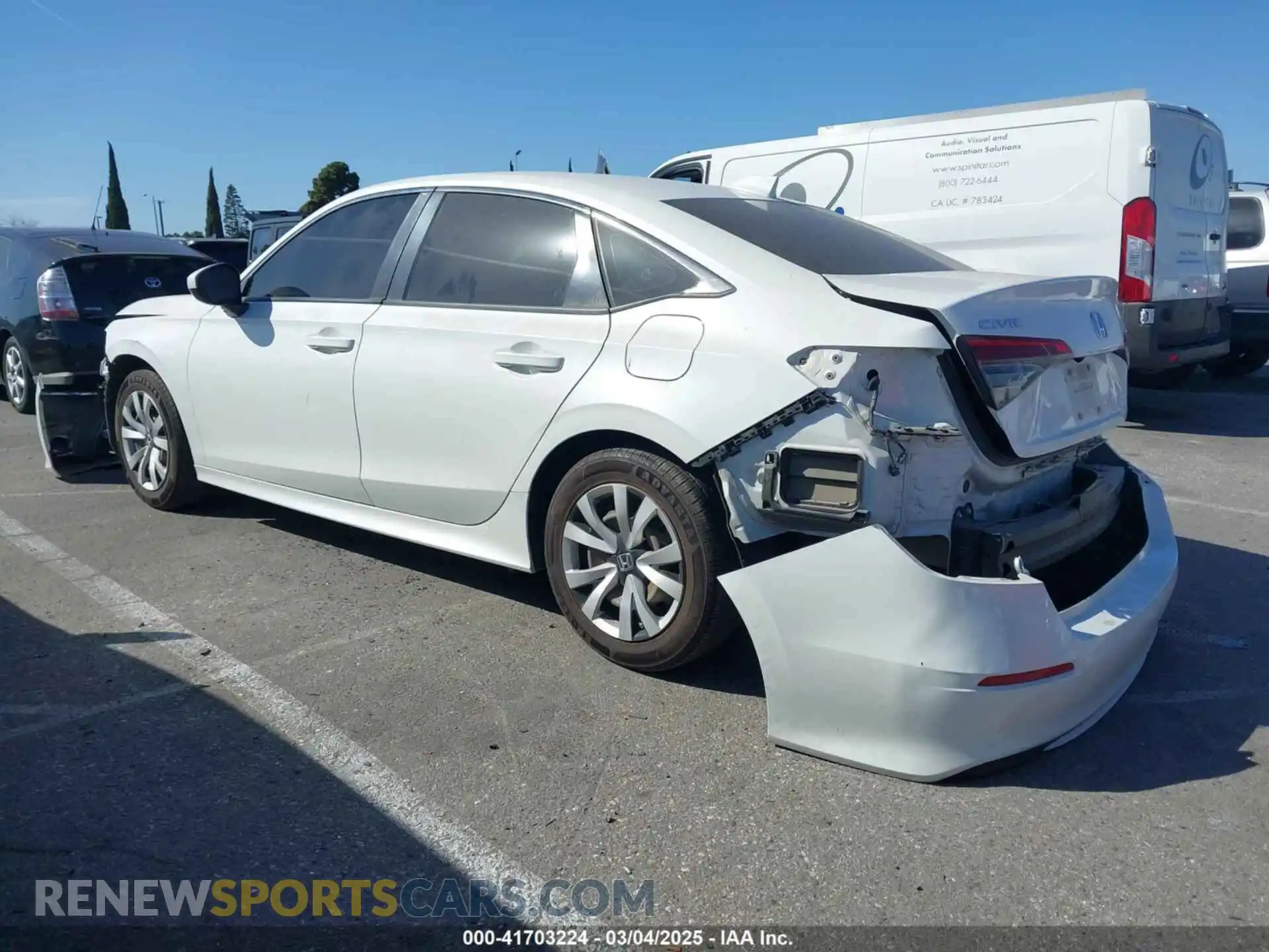 3 Photograph of a damaged car 2HGFE2F25NH526516 HONDA CIVIC 2022
